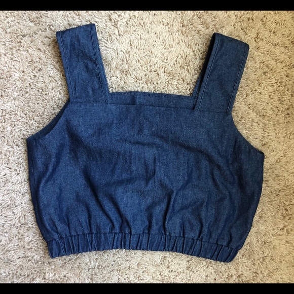 STAUD Denim Finn Crop Top & Oscar Culotte ASO Dakota Johnson - Picture 3 of 16